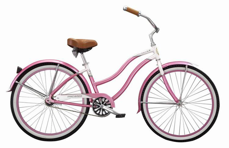 black and pink beach cruiser